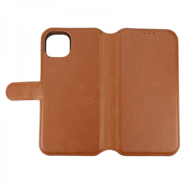 Rvelon iPhone 15 Plus Etui Detachable Wallet Case Brun