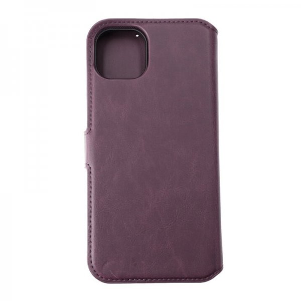 Rvelon iPhone 15 Plus Etui Detachable Wallet Case Lilla