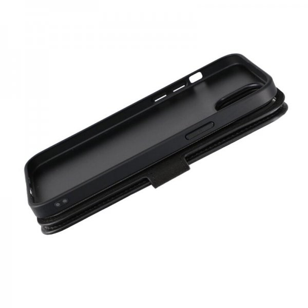 Rvelon iPhone 15 Plus Etui Detachable Wallet Case Svart