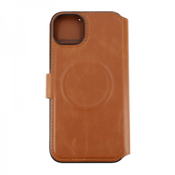 Rvelon iPhone 15 Plus Etui 4 Kortlomme MagSafe Brun