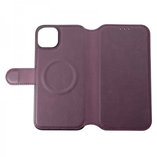 Rvelon iPhone 15 Plus Etui 4 Kortlomme MagSafe Lilla