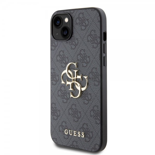 Guess iPhone 15 Plus Deksel 4G Logo Grå