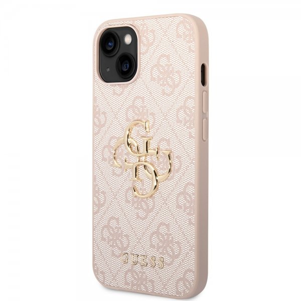 Guess iPhone 15 Plus Deksel 4G Logo Rosa