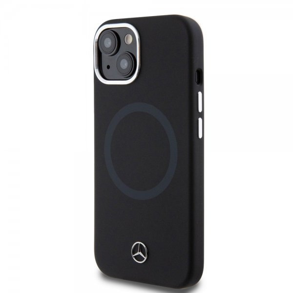 Mercedes Benz iPhone 15 Plus Deksel Bicolor MagSafe Svart