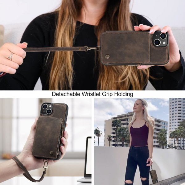 CaseMe iPhone 15 Plus Deksel C20 Series Kaffe