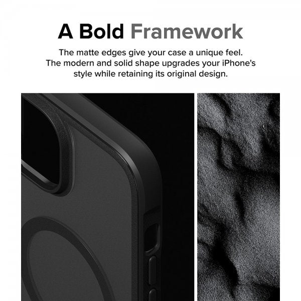 Ringke iPhone 15 Plus Deksel Fusion Bold Magnetic Matte Black