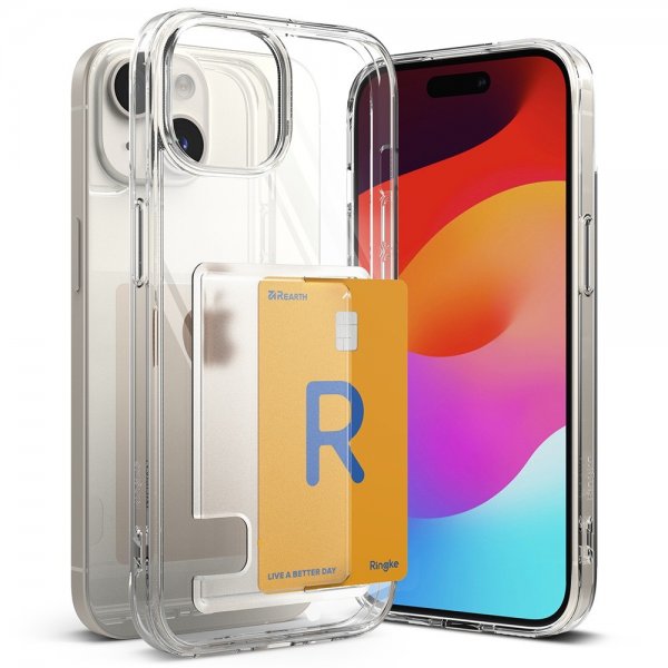 Ringke iPhone 15 Plus Deksel Fusion Card Clear