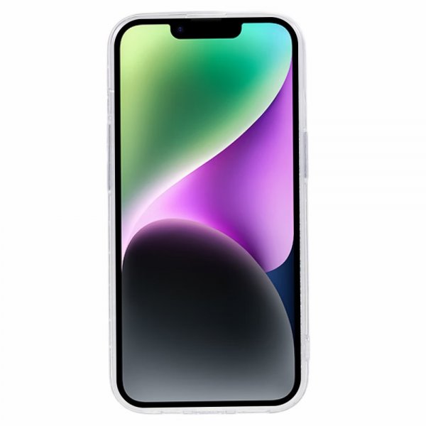 iPhone 15 Plus Deksel Glitterpaljetter Sølv