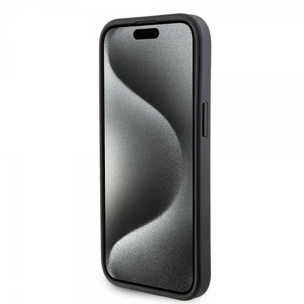 Guess iPhone 15 Plus Deksel Grip Stand Function Svart