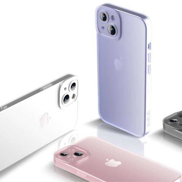 X-Level iPhone 15 Plus Deksel Herdet glass Svart