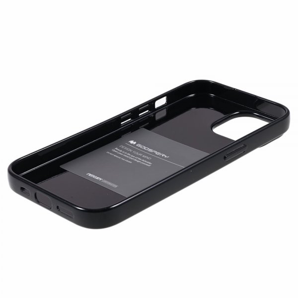Mercury iPhone 15 Plus Deksel Jelly Glitter Svart