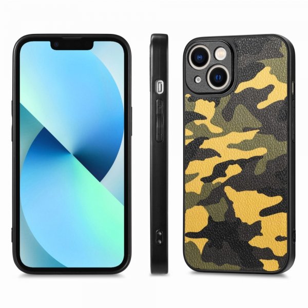 iPhone 15 Plus Deksel Kamuflasje Gul