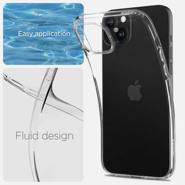 Spigen iPhone 15 Plus Deksel Liquid Crystal Crystal Clear
