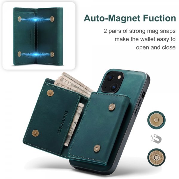 Dg.Ming iPhone 15 Plus Deksel M1 Series Avtakbart Kortholder Grønn