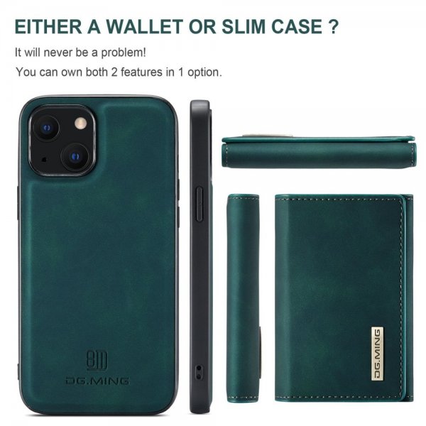 Dg.Ming iPhone 15 Plus Deksel M1 Series Avtakbart Kortholder Grønn