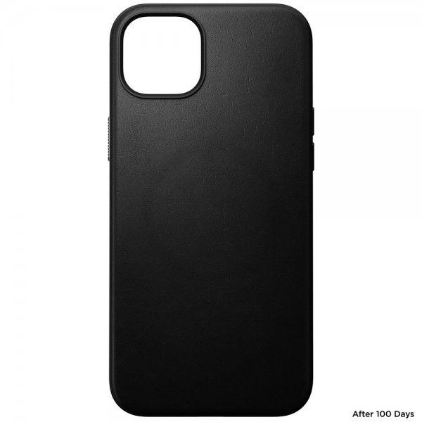 Nomad iPhone 15 Plus Deksel Modern Leather Case Svart