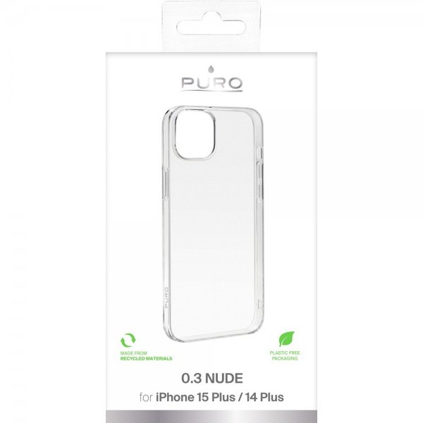 Puro iPhone 14 Plus/iPhone 15 Plus Deksel Nude Transparent