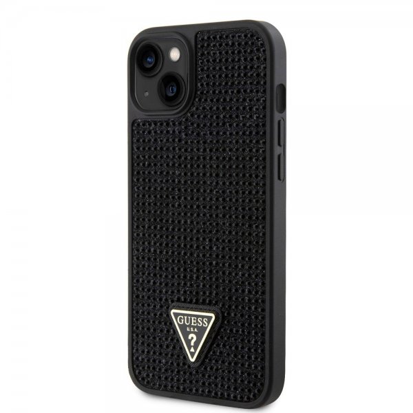 Guess iPhone 15 Plus Deksel Rhinestone Svart