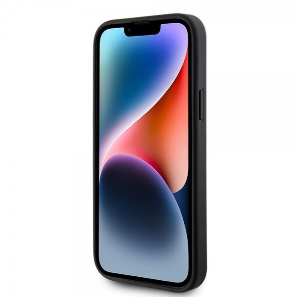 Guess iPhone 15 Plus Deksel Saffiano MagSafe Svart