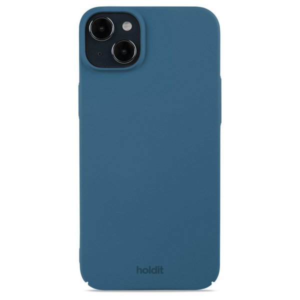 holdit iPhone 15 Plus Deksel Slim Case Denim Blue