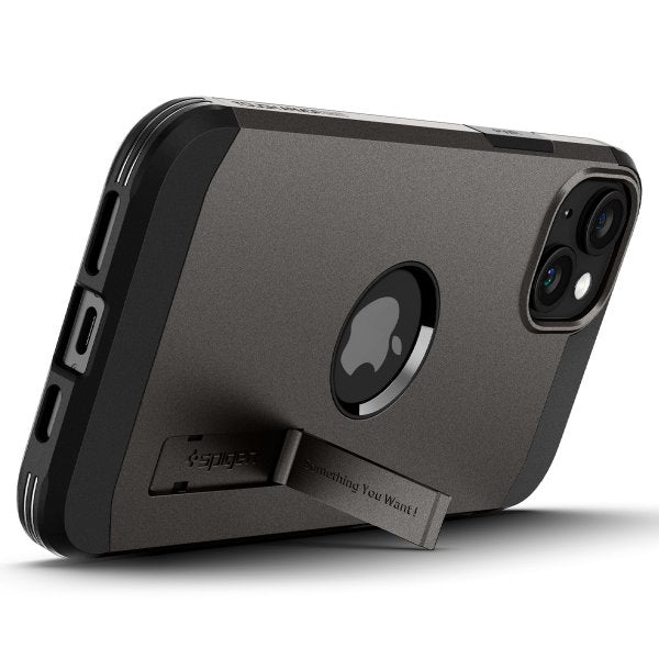 Spigen iPhone 15 Plus Deksel Tough Armor MagFit Gunmetal