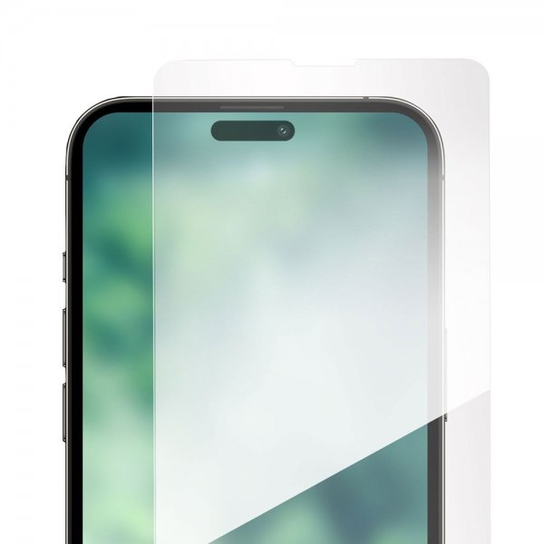 Xqisit iPhone 15 Plus Skjermbeskytter Tough Glass Case Friendly