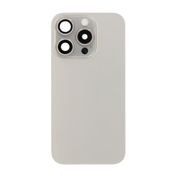 iPhone 15 Pro Bakside Glass Komplett OEM - Naturlig Titan