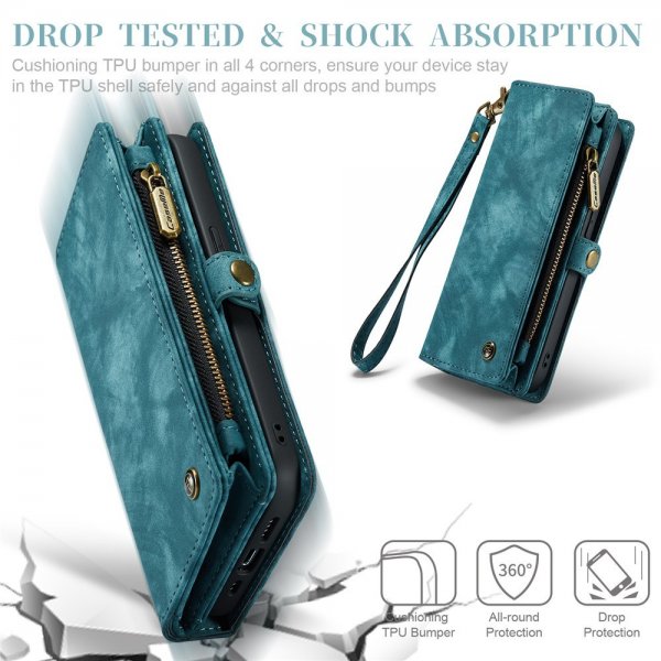 CaseMe iPhone 15 Pro Etui 008 Series Avtakbart Deksel Petrol