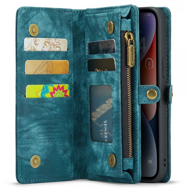 CaseMe iPhone 15 Pro Etui 008 Series Avtakbart Deksel Petrol