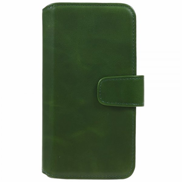 Nordic Covers iPhone 15 Pro Etui Essential Leather Juniper Green