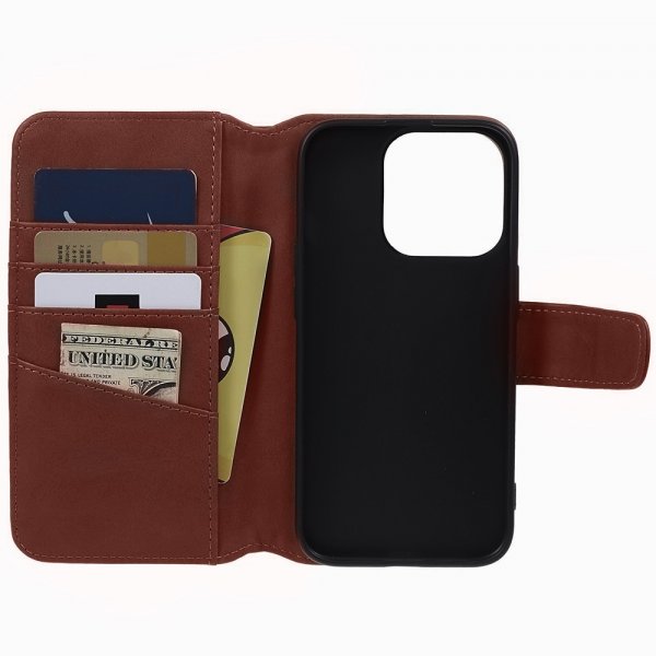 Nordic Covers iPhone 15 Pro Etui Essential Leather Maple Brown