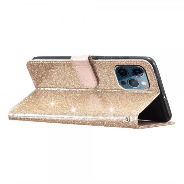 iPhone 15 Pro Etui Glitter Gull