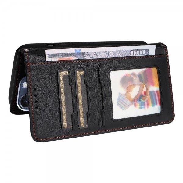 Betopnice iPhone 15 Pro Etui Avtagbart Deksel 005 Svart