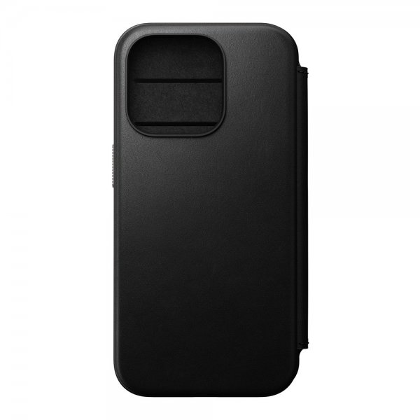Nomad iPhone 15 Pro Etui Modern Leather Folio Svart