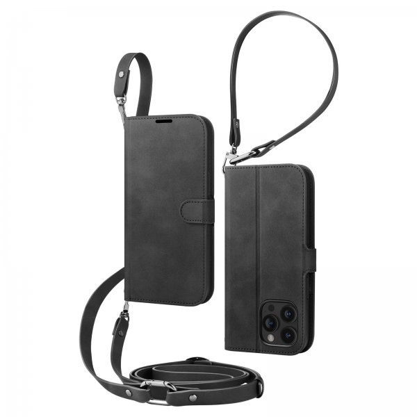 Spigen iPhone 15 Pro Etui Wallet S Pro Svart