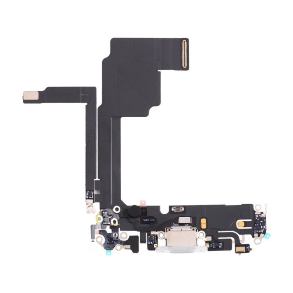 iPhone 15 Pro ladekontakt med flekskabel - hvit