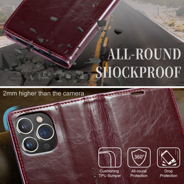CaseMe iPhone 15 Pro Max Etui 003 Series Rød