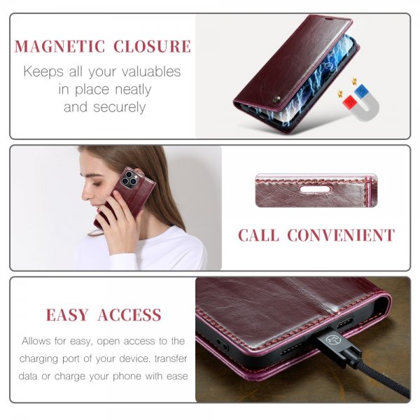 CaseMe iPhone 15 Pro Max Etui 003 Series Rød