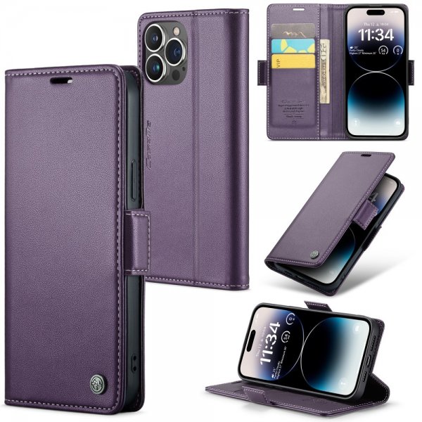 CaseMe iPhone 15 Pro Max Etui 023 Series Lilla