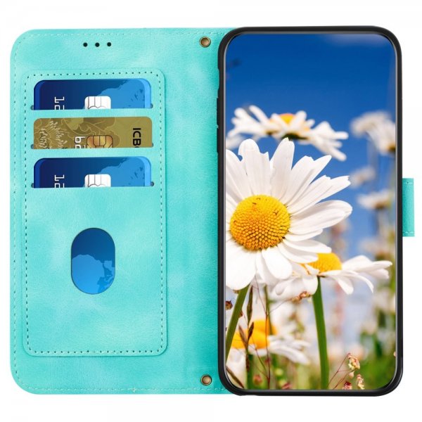 iPhone 15 Pro Max Etui Blomstermønster Grønn
