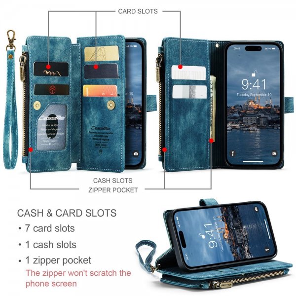 CaseMe iPhone 15 Pro Max Etui C30 Series Petrol