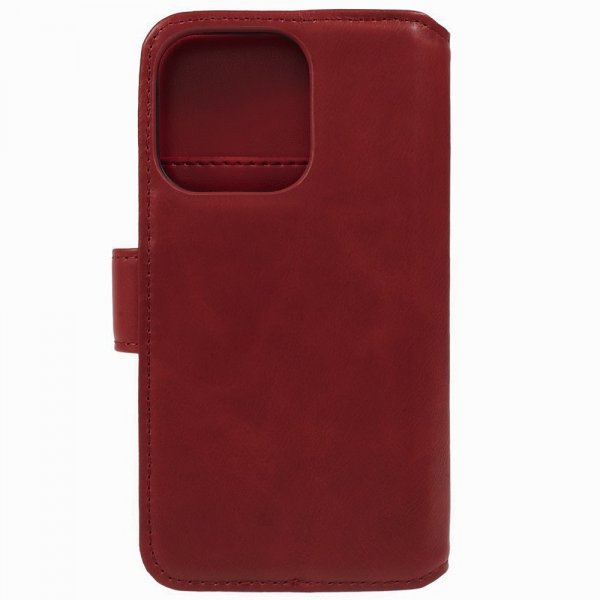 Nordic Covers iPhone 15 Pro Max Etui Essential Leather Poppy Red