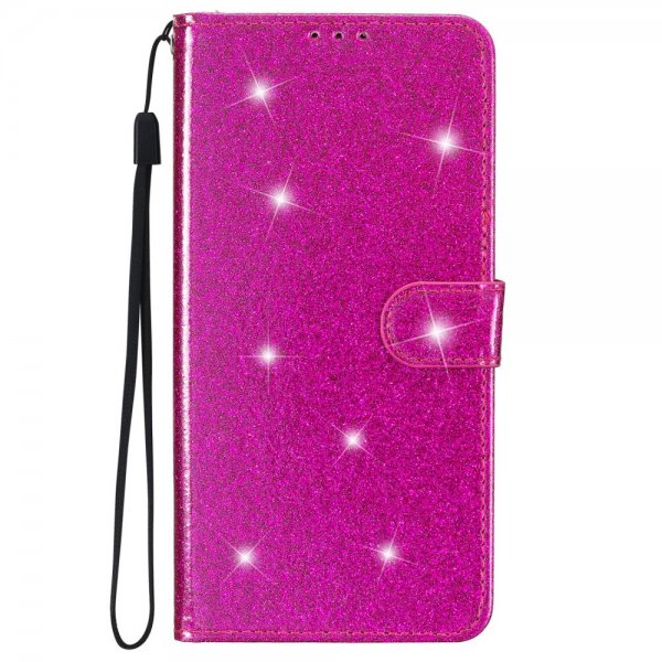 iPhone 15 Pro Max Etui Glitter Magenta