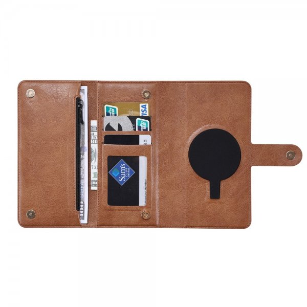 VILI iPhone 15 Pro Max Etui Avtagbart Deksel GV Series MagSafe Brun