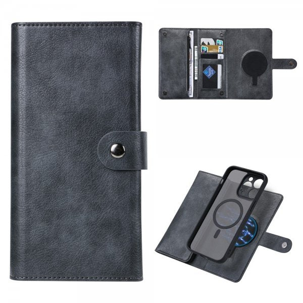 VILI iPhone 15 Pro Max Etui Avtagbart Deksel GV Series MagSafe Svart