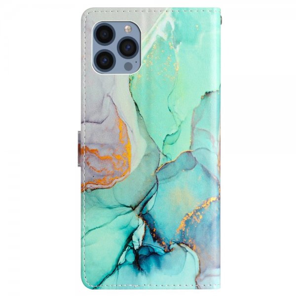 iPhone 15 Pro Max Etui Motiv Grønn Marmor