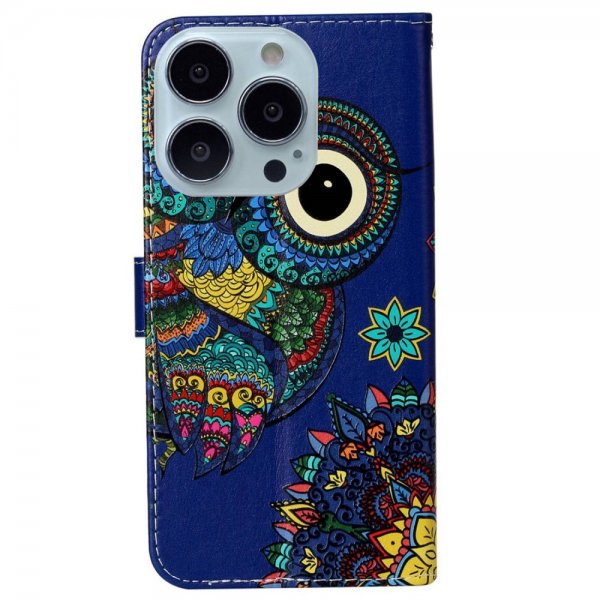 iPhone 15 Pro Max Etui Motiv Ugle Mandala