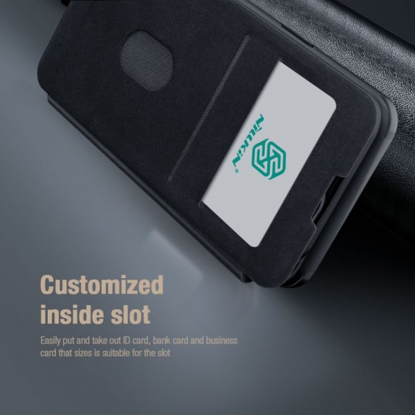 Nillkin iPhone 15 Pro Max Etui Qin Pro Series Grønn