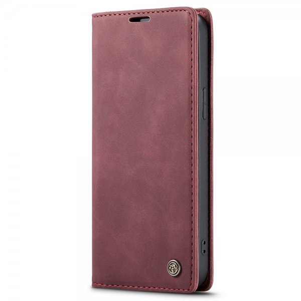 CaseMe iPhone 15 Pro Max Etui Retro Flip Rød