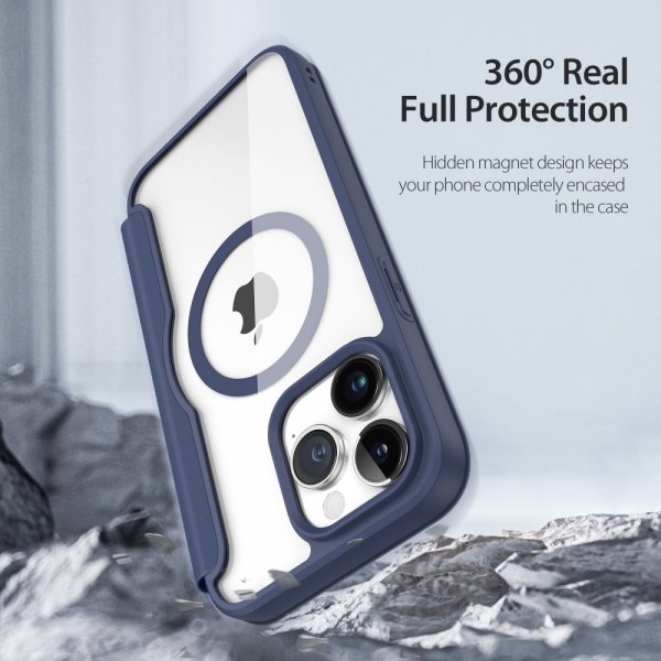 Dux Ducis iPhone 15 Pro Max Etui Skin X Pro Series MagSafe Blå